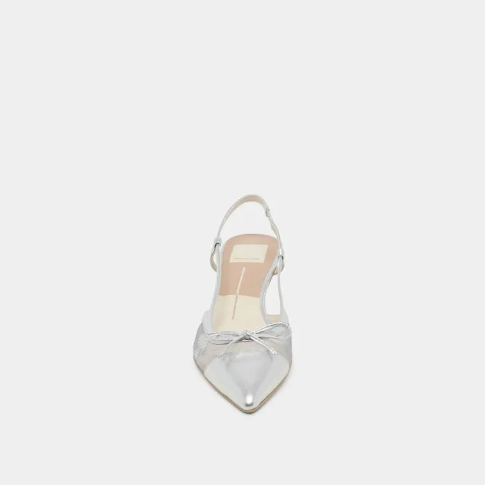 Heels Shop Dolce Vita Kandi Heels Silver Mesh Silver Mesh