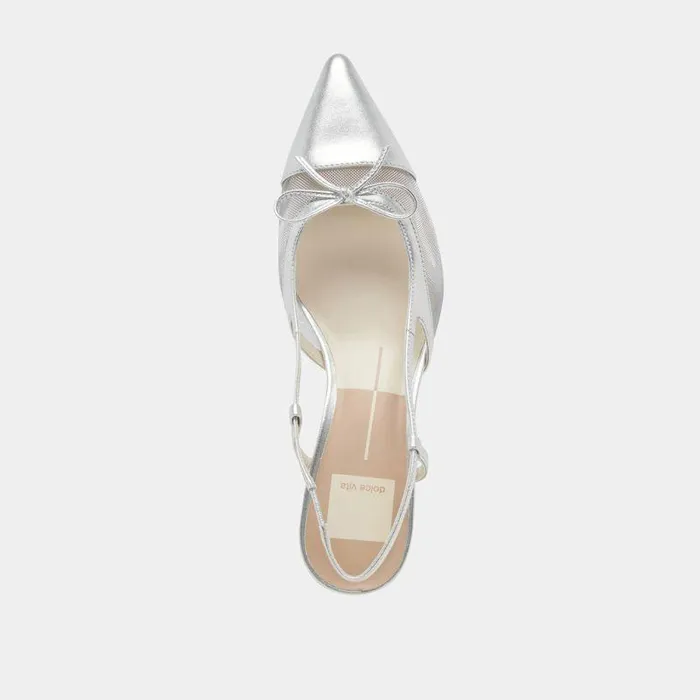 Heels Shop Dolce Vita Kandi Heels Silver Mesh Silver Mesh