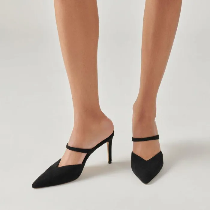 Heels Shop Dolce Vita Kanika Heels Onyx Suede Onyx Suede