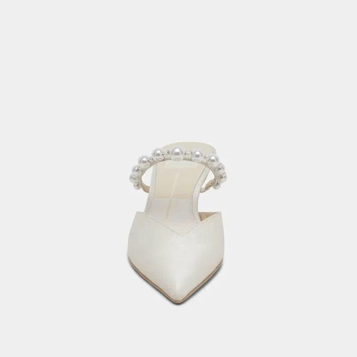 Heels Shop Dolce Vita Kanika Pearl Mid Heels Vanilla Pearls Vanilla Pearls