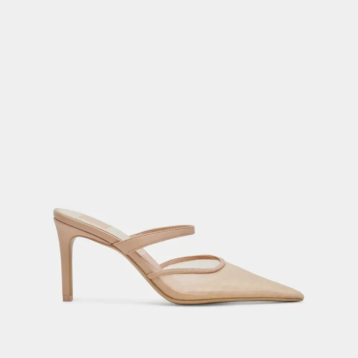 Heels Shop Dolce Vita Katik Heels Blush Mesh Blush Mesh