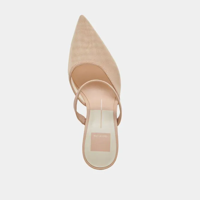 Heels Shop Dolce Vita Katik Heels Blush Mesh Blush Mesh