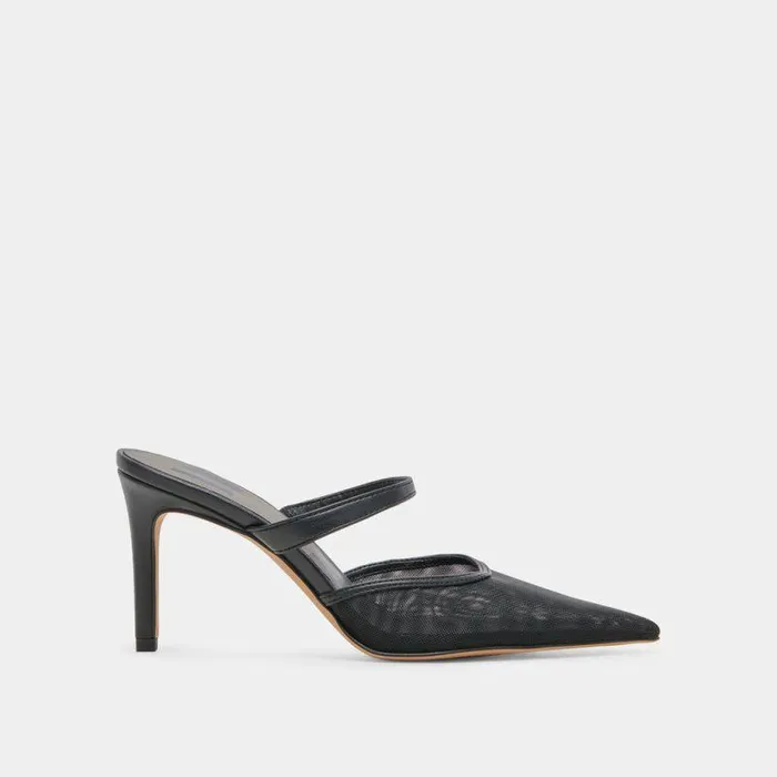 Heels Shop Dolce Vita Katik Heels Onyx Mesh Onyx Mesh