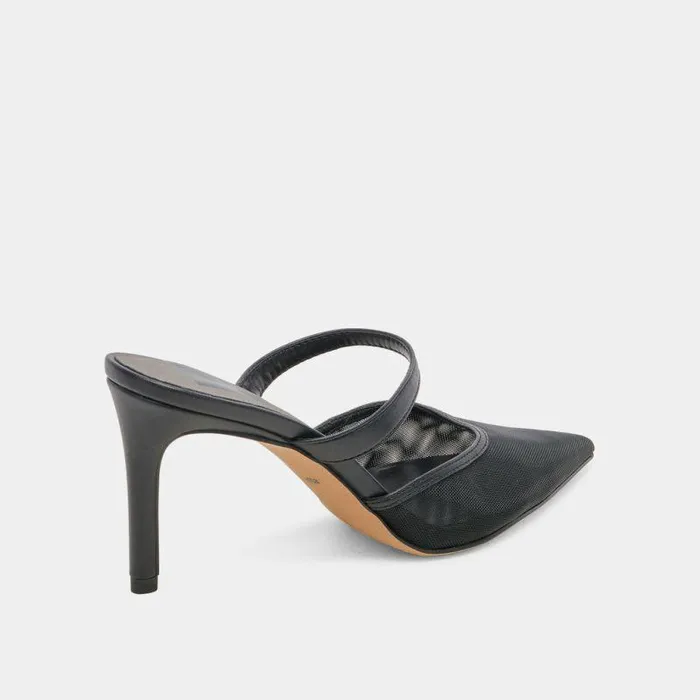 Heels Shop Dolce Vita Katik Heels Onyx Mesh Onyx Mesh