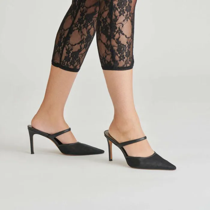 Heels Shop Dolce Vita Katik Heels Onyx Mesh Onyx Mesh