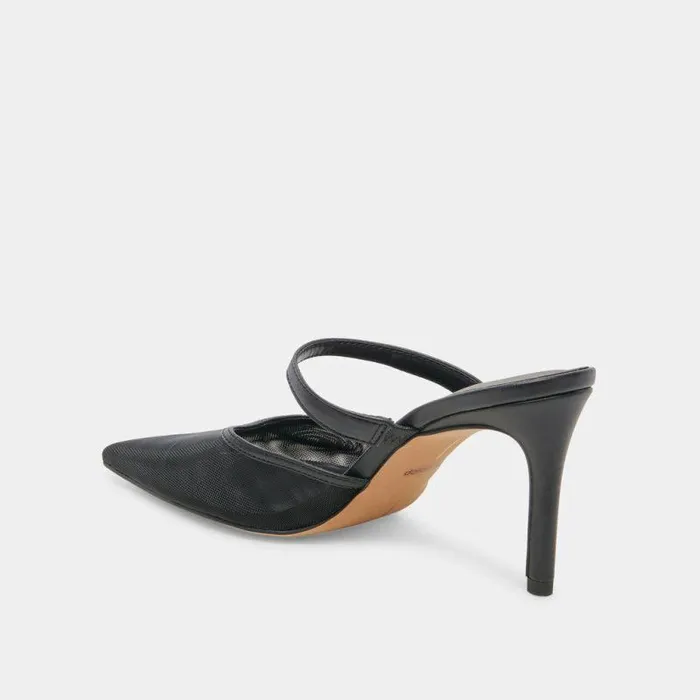 Heels Shop Dolce Vita Katik Heels Onyx Mesh Onyx Mesh