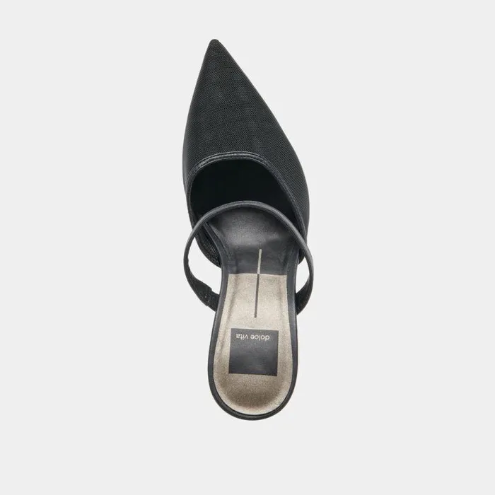 Heels Shop Dolce Vita Katik Heels Onyx Mesh Onyx Mesh