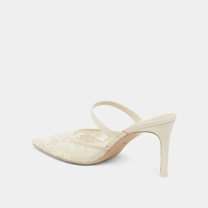 Heels Shop Dolce Vita Katik Heels White Floral Lace White Floral Lace