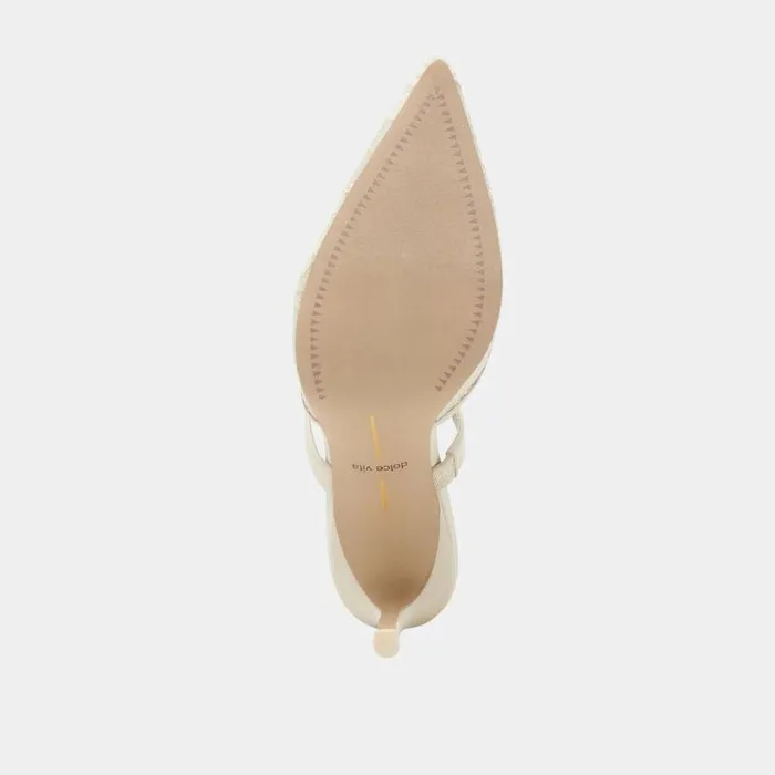 Heels Shop Dolce Vita Katik Heels White Floral Lace White Floral Lace