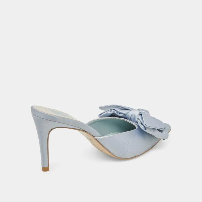 Heels Shop Dolce Vita Kayli Heels Light Blue Satin Light Blue Satin