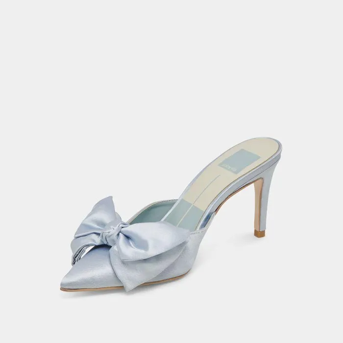 Heels Shop Dolce Vita Kayli Heels Light Blue Satin Light Blue Satin