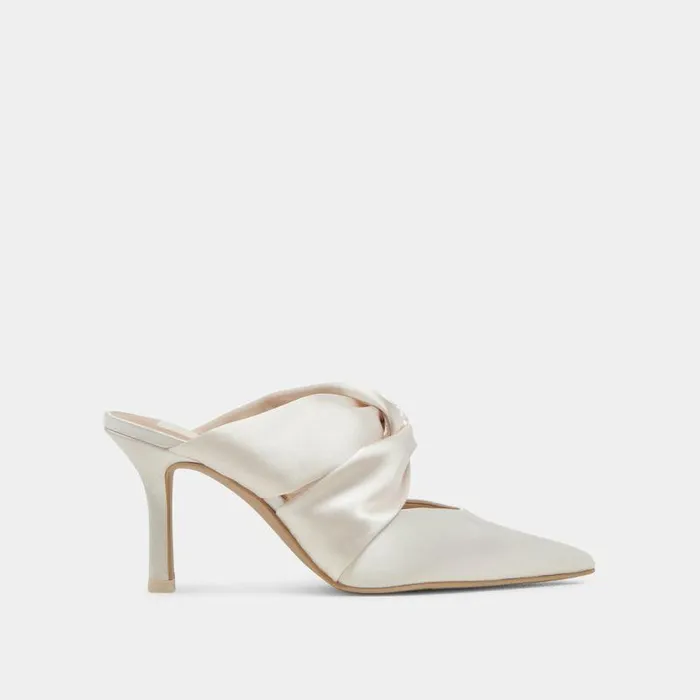 Heels Shop Dolce Vita Kelsy Heels Creme Satin Creme Satin
