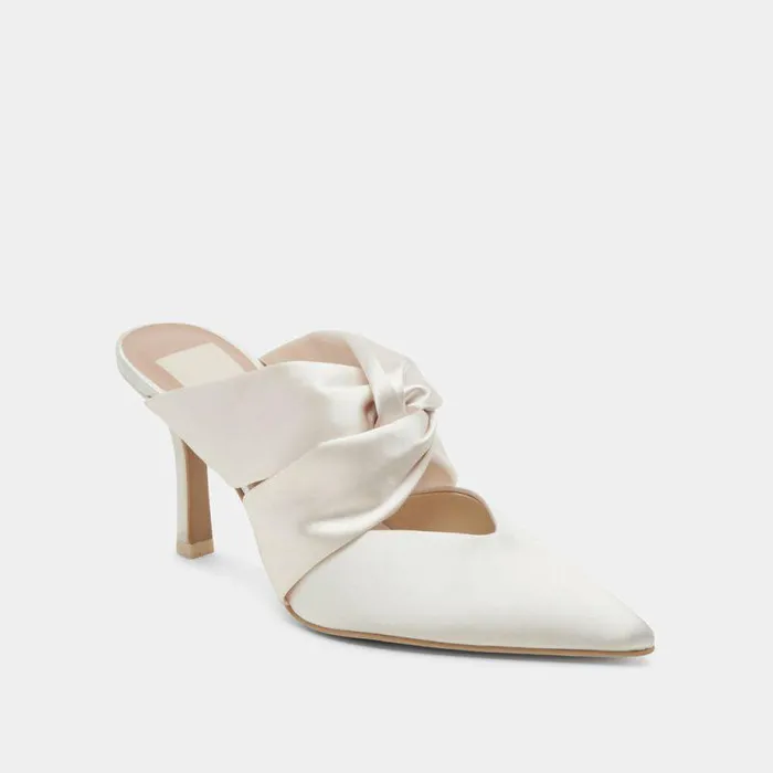 Heels Shop Dolce Vita Kelsy Heels Creme Satin Creme Satin