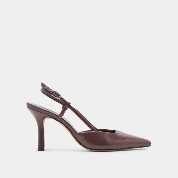 Heels Shop Dolce Vita Kim Heels Wine Crinkle Patent Wine Crinkle Patent
