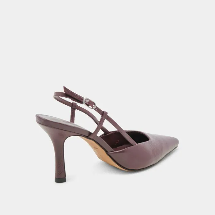Heels Shop Dolce Vita Kim Heels Wine Crinkle Patent Wine Crinkle Patent