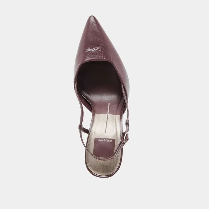 Heels Shop Dolce Vita Kim Heels Wine Crinkle Patent Wine Crinkle Patent