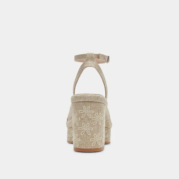 Heels Shop Dolce Vita Laisha Heels Almond Floral Eyelet Almond Floral Eyelet