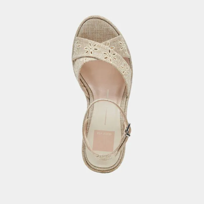 Heels Shop Dolce Vita Laisha Heels Almond Floral Eyelet Almond Floral Eyelet