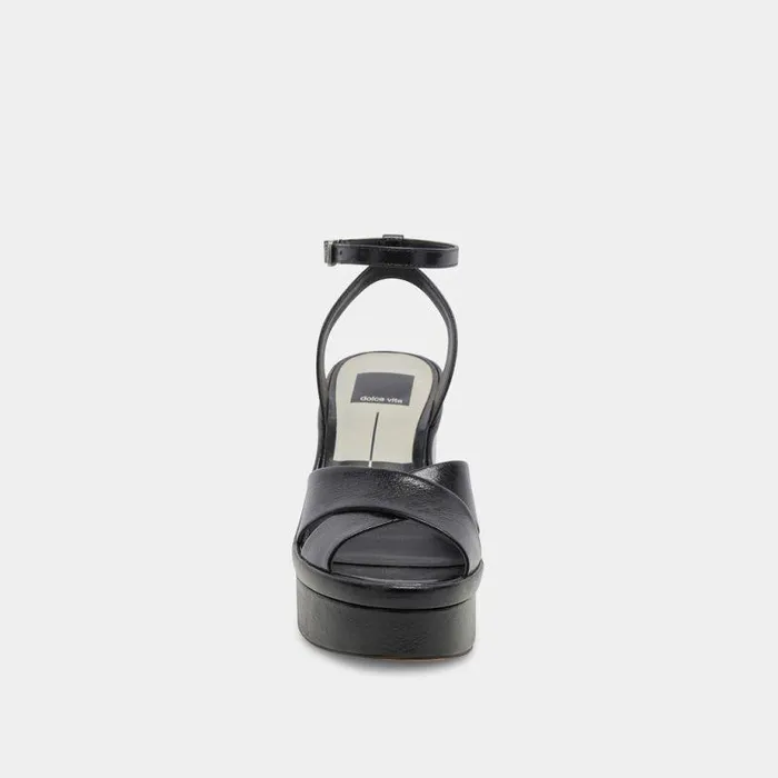 Heels Shop Dolce Vita Laisha Heels Midnight Crinkle Patent Midnight Crinkle Patent