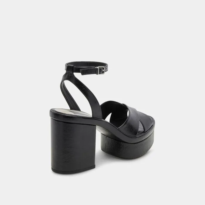 Heels Shop Dolce Vita Laisha Heels Midnight Crinkle Patent Midnight Crinkle Patent