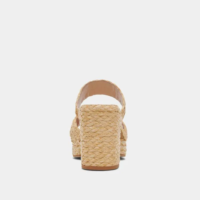 Heels Shop Dolce Vita Latoya Heels Lt Natural Raffia Lt Natural Raffia