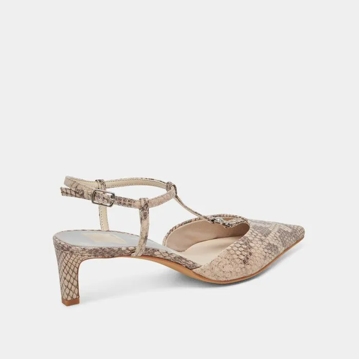 Heels Shop Dolce Vita Lavon Heels Sand Snake Embossed Sand Snake Embossed