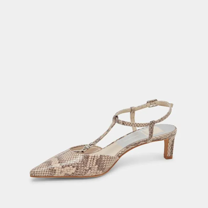 Heels Shop Dolce Vita Lavon Heels Sand Snake Embossed Sand Snake Embossed