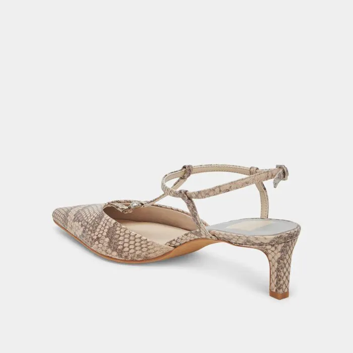 Heels Shop Dolce Vita Lavon Heels Sand Snake Embossed Sand Snake Embossed