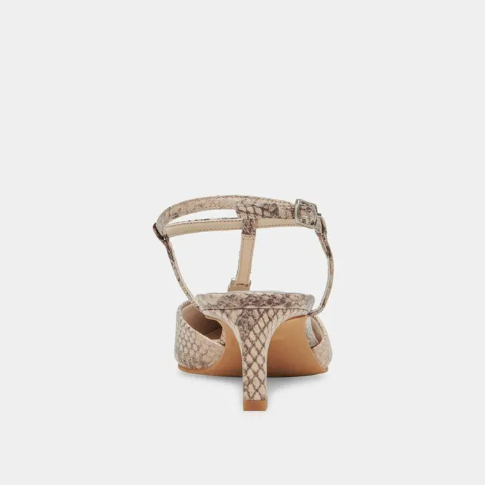 Heels Shop Dolce Vita Lavon Heels Sand Snake Embossed Sand Snake Embossed