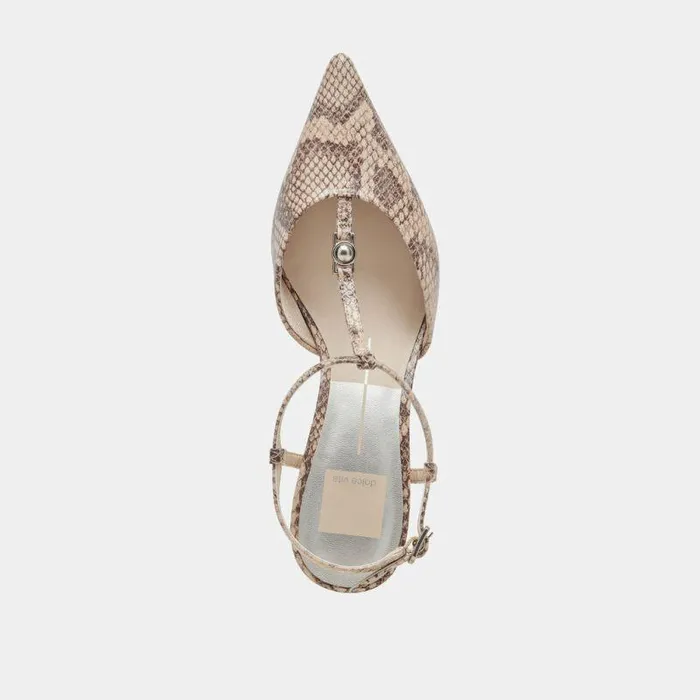 Heels Shop Dolce Vita Lavon Heels Sand Snake Embossed Sand Snake Embossed