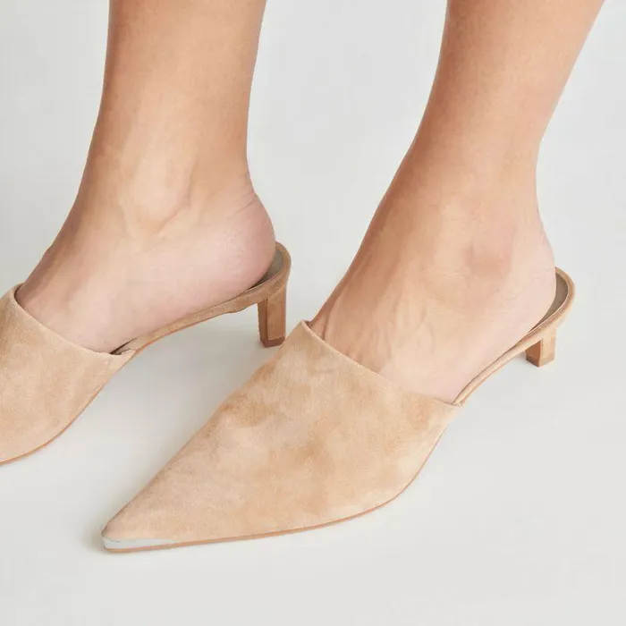 Heels Shop Dolce Vita Lexy Heels Camel Suede Camel Suede