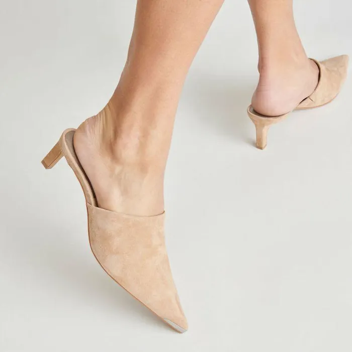 Heels Shop Dolce Vita Lexy Heels Camel Suede Camel Suede