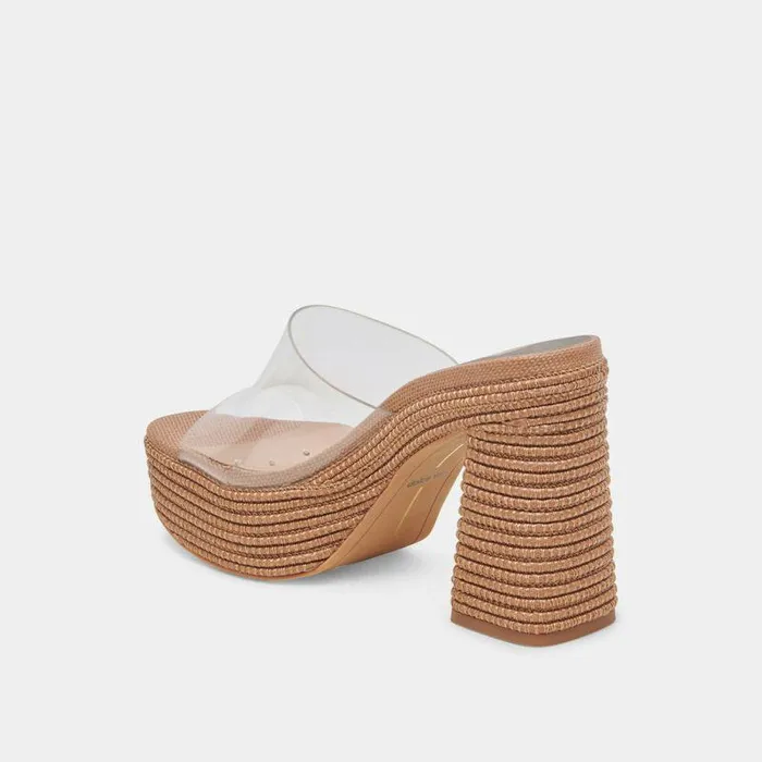 Heels Shop Dolce Vita Lichia Heels Cocoa Vinyl Cocoa Vinyl