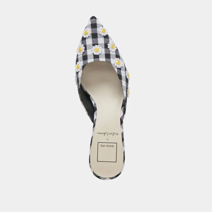 Heels Shop Dolce Vita Lilou Heels Black White Gingham Black White Gingham