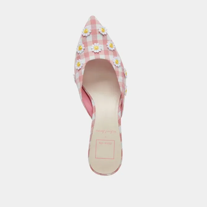 Heels Shop Dolce Vita Lilou Heels White Pink Gingham White Pink Gingham