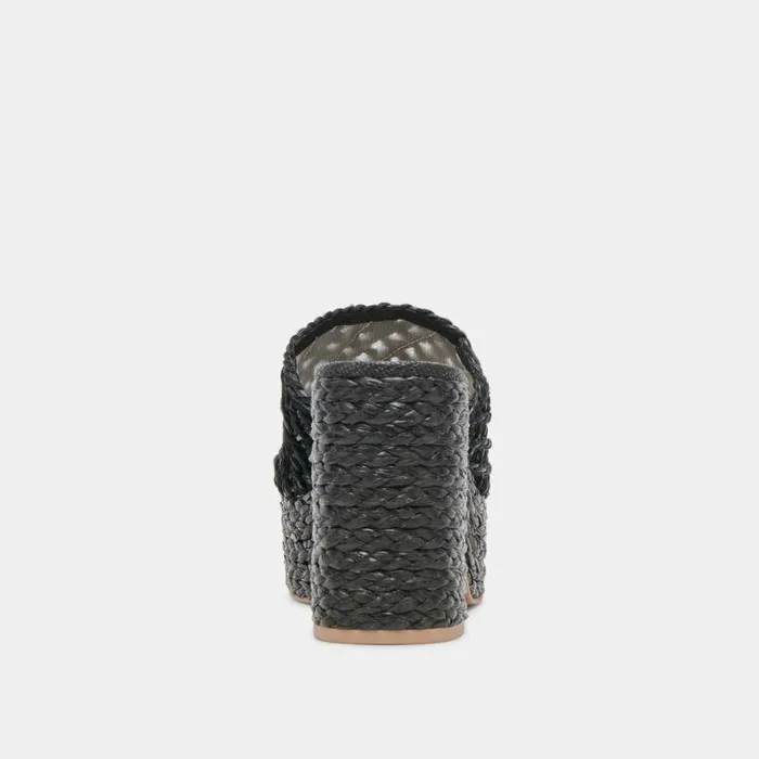 Heels Shop Dolce Vita Lisha Heels Onyx Raffia Onyx Raffia