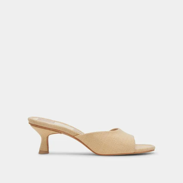 Heels Shop Dolce Vita Macoy Heels Lt Natural Raffia Lt Natural Raffia
