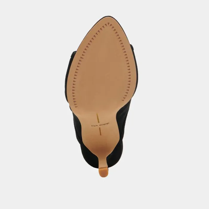 Heels Shop Dolce Vita Mandel Heels Onyx Suede Onyx Suede
