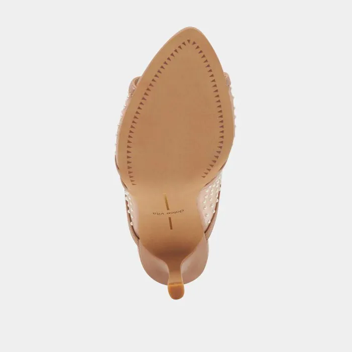 Heels Shop Dolce Vita Mandel Pearl Heels Cocoa Mesh Cocoa Mesh