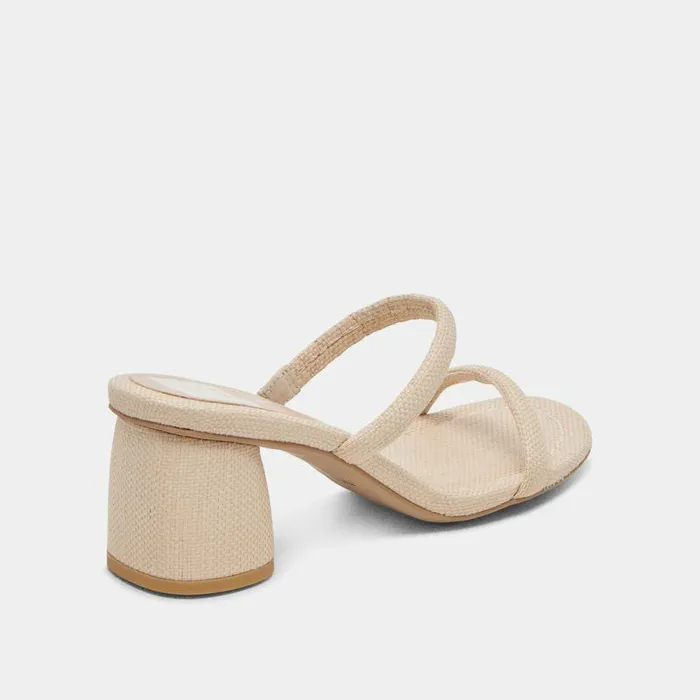 Heels Shop Dolce Vita Mandie Heels Oatmeal Raffia Oatmeal Raffia