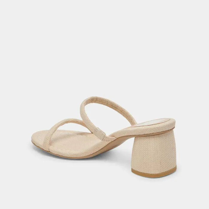 Heels Shop Dolce Vita Mandie Heels Oatmeal Raffia Oatmeal Raffia
