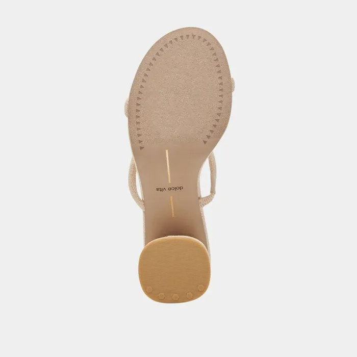 Heels Shop Dolce Vita Mandie Heels Oatmeal Raffia Oatmeal Raffia