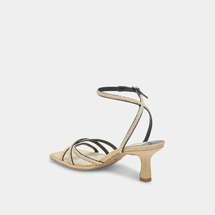 Heels Shop Dolce Vita Manji Braid Heels Black Natural Jute Black Natural Jute