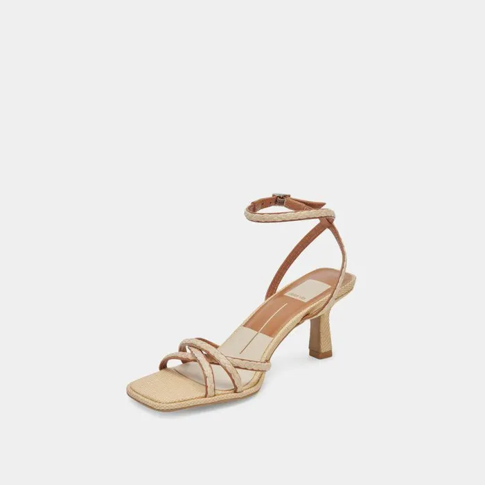Heels Shop Dolce Vita Manji Braid Heels Brown Natural Jute Brown Natural Jute