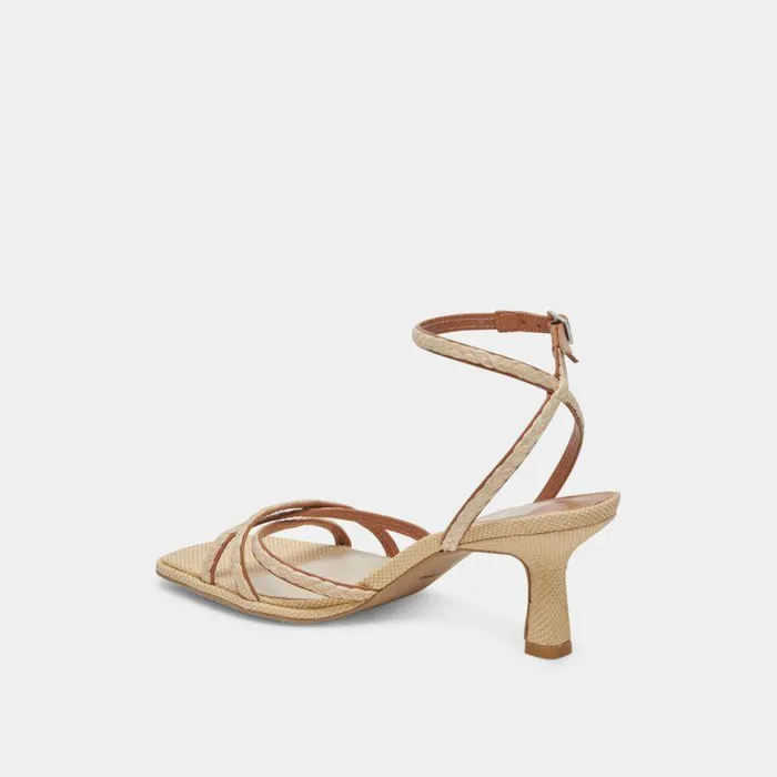 Heels Shop Dolce Vita Manji Braid Heels Brown Natural Jute Brown Natural Jute