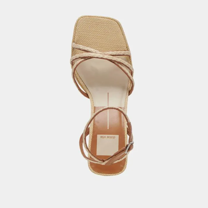 Heels Shop Dolce Vita Manji Braid Heels Brown Natural Jute Brown Natural Jute