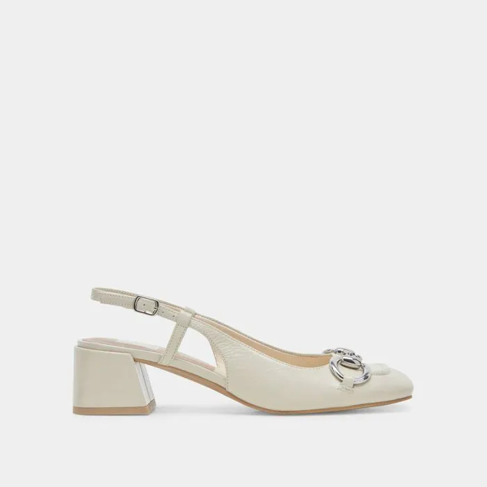 Heels Shop Dolce Vita Melli Heels Ivory Crinkle Patent Ivory Crinkle Patent