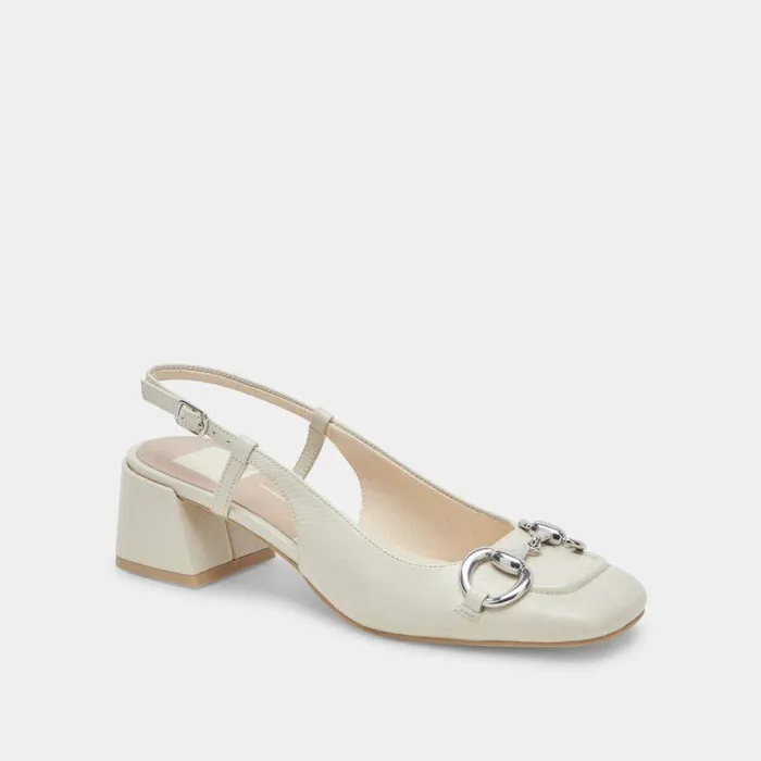 Heels Shop Dolce Vita Melli Heels Ivory Crinkle Patent Ivory Crinkle Patent