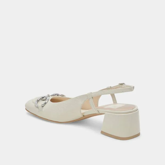 Heels Shop Dolce Vita Melli Heels Ivory Crinkle Patent Ivory Crinkle Patent