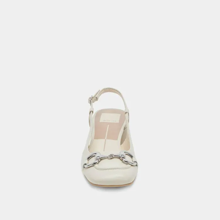 Heels Shop Dolce Vita Melli Heels Ivory Crinkle Patent Ivory Crinkle Patent